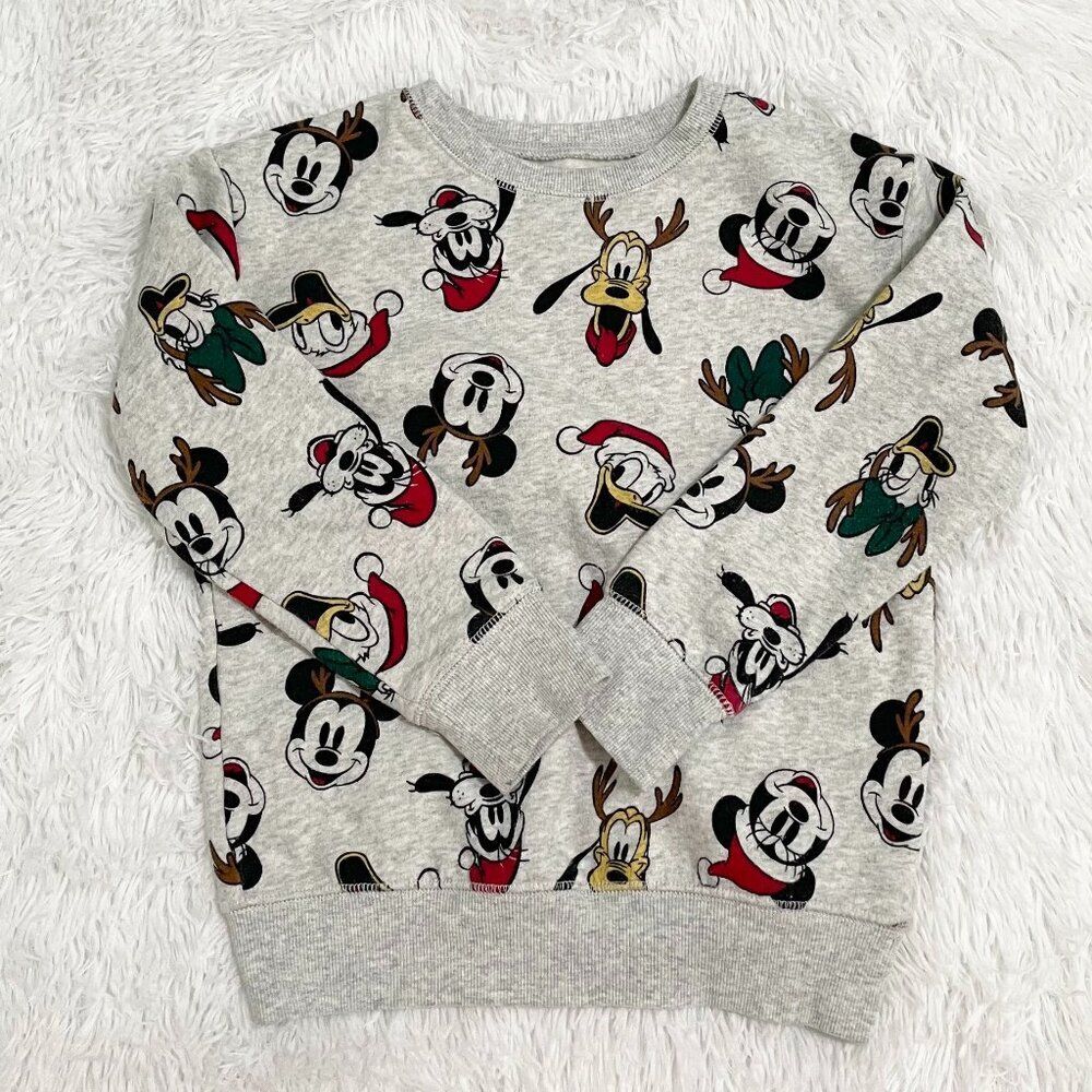 Kids Jumping Beans Disney Crew Neck Sweatshirt in Gray Size 6